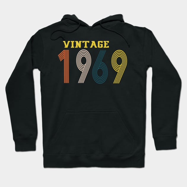 1969 vintage retro year Hoodie by Yoda